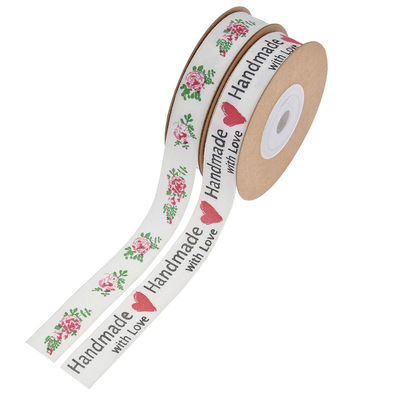 15mm*10m wstążka z płytki kwiatowej OEM ODM Custom Printed Ribbon Rolls