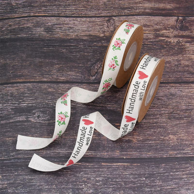 15mm*10m wstążka z płytki kwiatowej OEM ODM Custom Printed Ribbon Rolls
