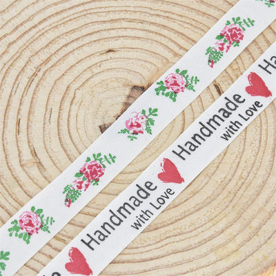 15mm*10m wstążka z płytki kwiatowej OEM ODM Custom Printed Ribbon Rolls