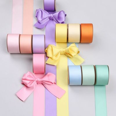 10mm-38mm*50y Polyester Cotton Ribbon Niestandardowy kolor Cotton Ribbon