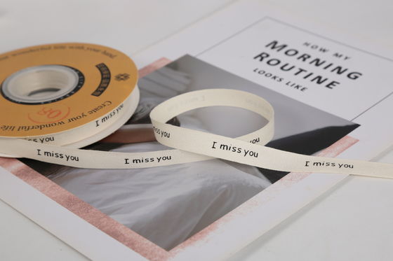13mm Logo Bawełna wstążka literacka świeże kwiaty bukiet ciasto Dekoracja pudełko podarunkowe wstążka DIY Materiał wstążka opakowaniowa