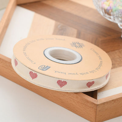 13mm Logo Bawełna wstążka literacka świeże kwiaty bukiet ciasto Dekoracja pudełko podarunkowe wstążka DIY Materiał wstążka opakowaniowa