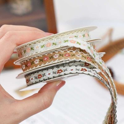 15mm*50y Pasterska Kwiatowa Bawełna wstążka Pieczeniowa Torta wstążka Bow DIY Materiał Dekoracja wstążka Kwiat bukiet opakowania