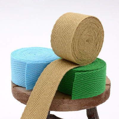 20mm*50y Herringbone Woven Cotton Ribbon for Garment Accessories Webbing (Płytka bawełniana z kości ślimaka do akcesoriów odzieżowych)