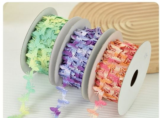 2cm*25y Ultrasonic Butterfly Ribbon do opakowań prezentów i akcesoriów odzieżowych