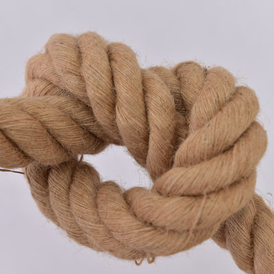 6mm-60mm Żółty Jute 3 struny Wkręcona linia stosowana w dekoracji lub liny do połowów morskich
