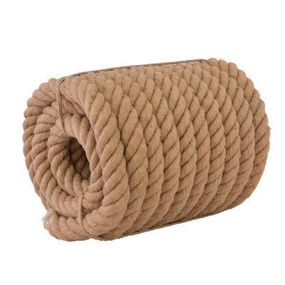 6mm-60mm Żółty Jute 3 struny Wkręcona linia stosowana w dekoracji lub liny do połowów morskich